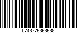 Código de barras (EAN, GTIN, SKU, ISBN): '0746775366568'
