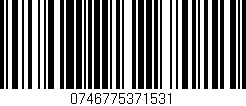 Código de barras (EAN, GTIN, SKU, ISBN): '0746775371531'