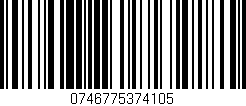 Código de barras (EAN, GTIN, SKU, ISBN): '0746775374105'