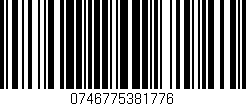 Código de barras (EAN, GTIN, SKU, ISBN): '0746775381776'