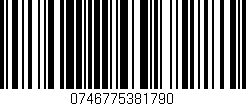 Código de barras (EAN, GTIN, SKU, ISBN): '0746775381790'