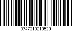 Código de barras (EAN, GTIN, SKU, ISBN): '0747313219520'