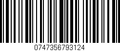 Código de barras (EAN, GTIN, SKU, ISBN): '0747356793124'