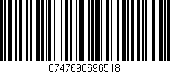 Código de barras (EAN, GTIN, SKU, ISBN): '0747690696518'