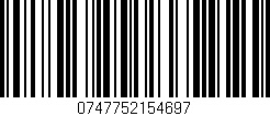 Código de barras (EAN, GTIN, SKU, ISBN): '0747752154697'