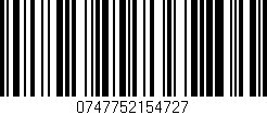 Código de barras (EAN, GTIN, SKU, ISBN): '0747752154727'