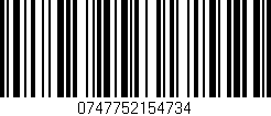 Código de barras (EAN, GTIN, SKU, ISBN): '0747752154734'