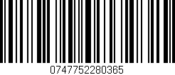 Código de barras (EAN, GTIN, SKU, ISBN): '0747752280365'