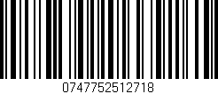 Código de barras (EAN, GTIN, SKU, ISBN): '0747752512718'