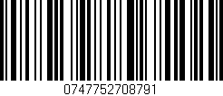 Código de barras (EAN, GTIN, SKU, ISBN): '0747752708791'