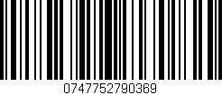 Código de barras (EAN, GTIN, SKU, ISBN): '0747752790369'