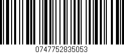 Código de barras (EAN, GTIN, SKU, ISBN): '0747752835053'