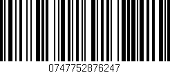 Código de barras (EAN, GTIN, SKU, ISBN): '0747752876247'