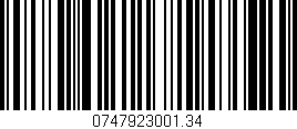 Código de barras (EAN, GTIN, SKU, ISBN): '0747923001.34'