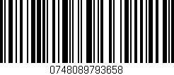 Código de barras (EAN, GTIN, SKU, ISBN): '0748089793658'