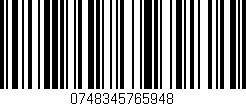Código de barras (EAN, GTIN, SKU, ISBN): '0748345765948'