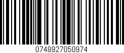 Código de barras (EAN, GTIN, SKU, ISBN): '0748927050974'