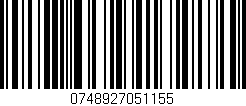 Código de barras (EAN, GTIN, SKU, ISBN): '0748927051155'