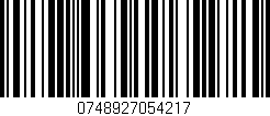 Código de barras (EAN, GTIN, SKU, ISBN): '0748927054217'