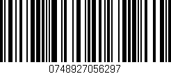 Código de barras (EAN, GTIN, SKU, ISBN): '0748927056297'