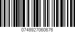 Código de barras (EAN, GTIN, SKU, ISBN): '0748927060676'