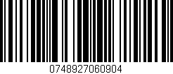 Código de barras (EAN, GTIN, SKU, ISBN): '0748927060904'