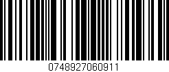 Código de barras (EAN, GTIN, SKU, ISBN): '0748927060911'
