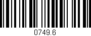 Código de barras (EAN, GTIN, SKU, ISBN): '0749.6'
