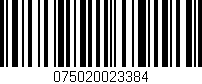 Código de barras (EAN, GTIN, SKU, ISBN): '075020023384'