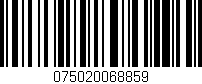 Código de barras (EAN, GTIN, SKU, ISBN): '075020068859'