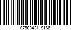 Código de barras (EAN, GTIN, SKU, ISBN): '0750343119166'