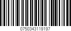 Código de barras (EAN, GTIN, SKU, ISBN): '0750343119197'