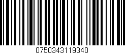 Código de barras (EAN, GTIN, SKU, ISBN): '0750343119340'