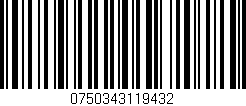 Código de barras (EAN, GTIN, SKU, ISBN): '0750343119432'