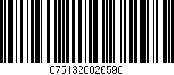 Código de barras (EAN, GTIN, SKU, ISBN): '0751320026590'