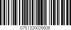 Código de barras (EAN, GTIN, SKU, ISBN): '0751320026606'