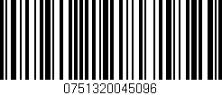 Código de barras (EAN, GTIN, SKU, ISBN): '0751320045096'
