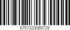Código de barras (EAN, GTIN, SKU, ISBN): '0751320068729'