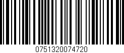 Código de barras (EAN, GTIN, SKU, ISBN): '0751320074720'