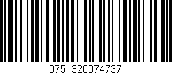 Código de barras (EAN, GTIN, SKU, ISBN): '0751320074737'