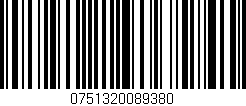 Código de barras (EAN, GTIN, SKU, ISBN): '0751320089380'