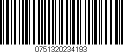 Código de barras (EAN, GTIN, SKU, ISBN): '0751320234193'