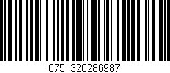 Código de barras (EAN, GTIN, SKU, ISBN): '0751320286987'