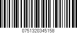Código de barras (EAN, GTIN, SKU, ISBN): '0751320345158'