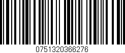 Código de barras (EAN, GTIN, SKU, ISBN): '0751320366276'