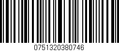 Código de barras (EAN, GTIN, SKU, ISBN): '0751320380746'