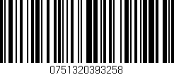 Código de barras (EAN, GTIN, SKU, ISBN): '0751320393258'
