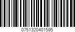 Código de barras (EAN, GTIN, SKU, ISBN): '0751320401595'