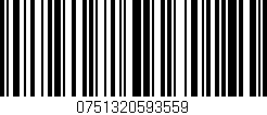 Código de barras (EAN, GTIN, SKU, ISBN): '0751320593559'