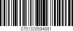 Código de barras (EAN, GTIN, SKU, ISBN): '0751320594891'